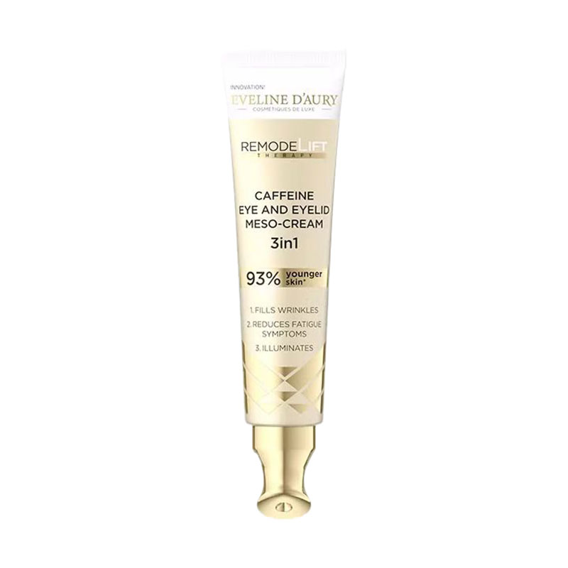 Крем для шкіри навколо очей 3 в 1 Eveline Cosmetics D'Aury RemodeLift Therapy з кофеїном, 15 мл